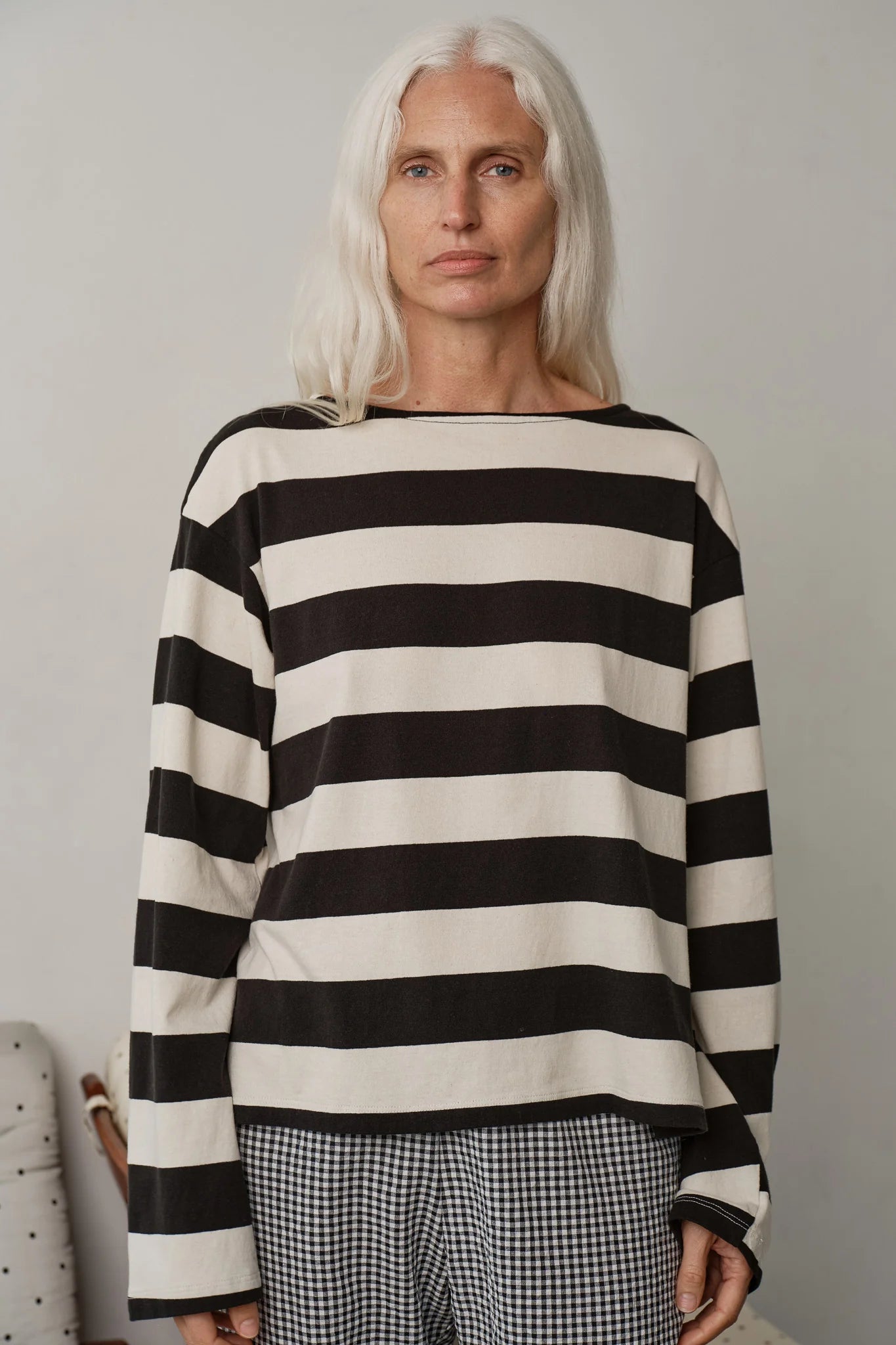 Jersey Striped Boatneck