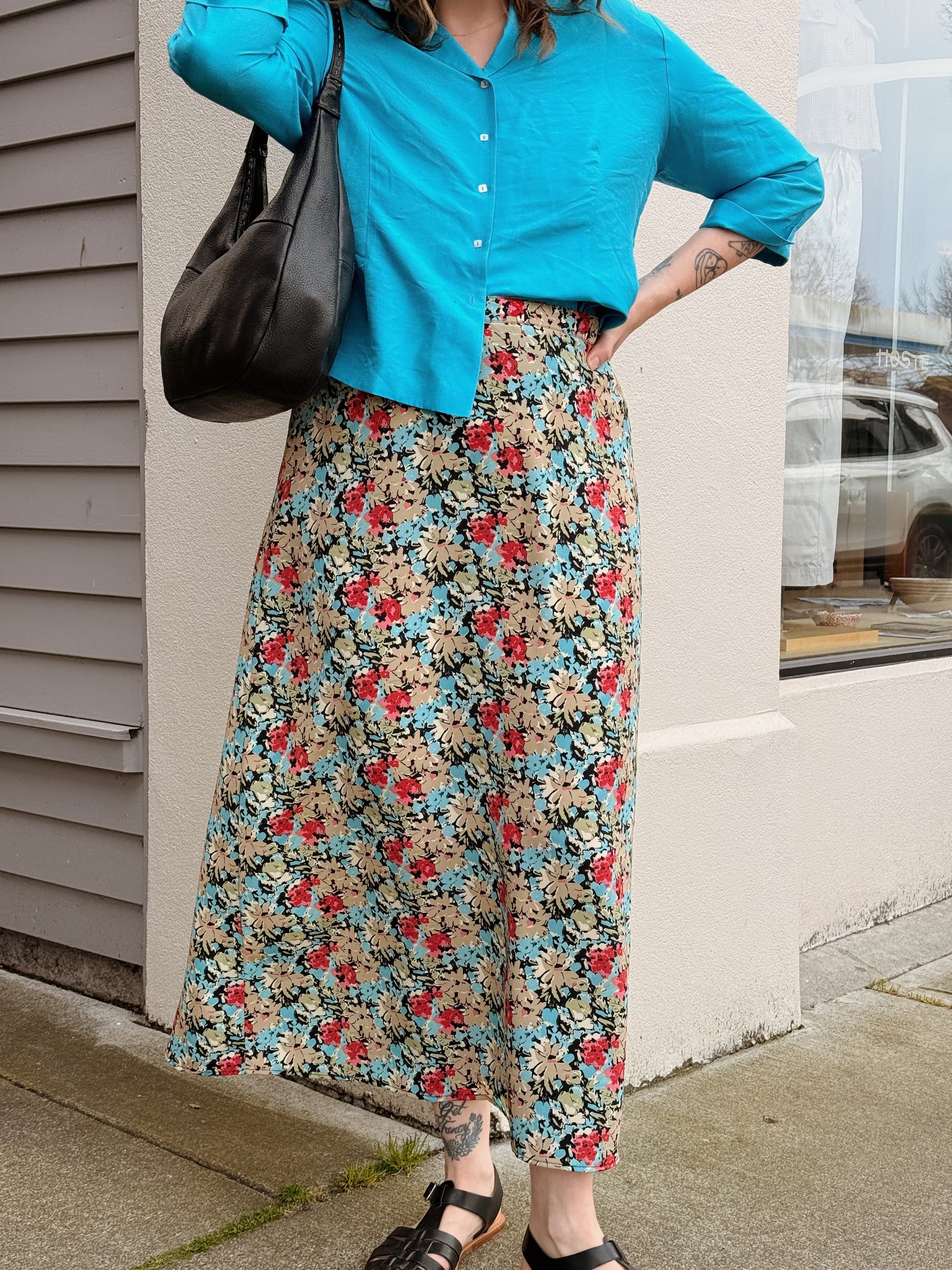 Floral Column Skirt