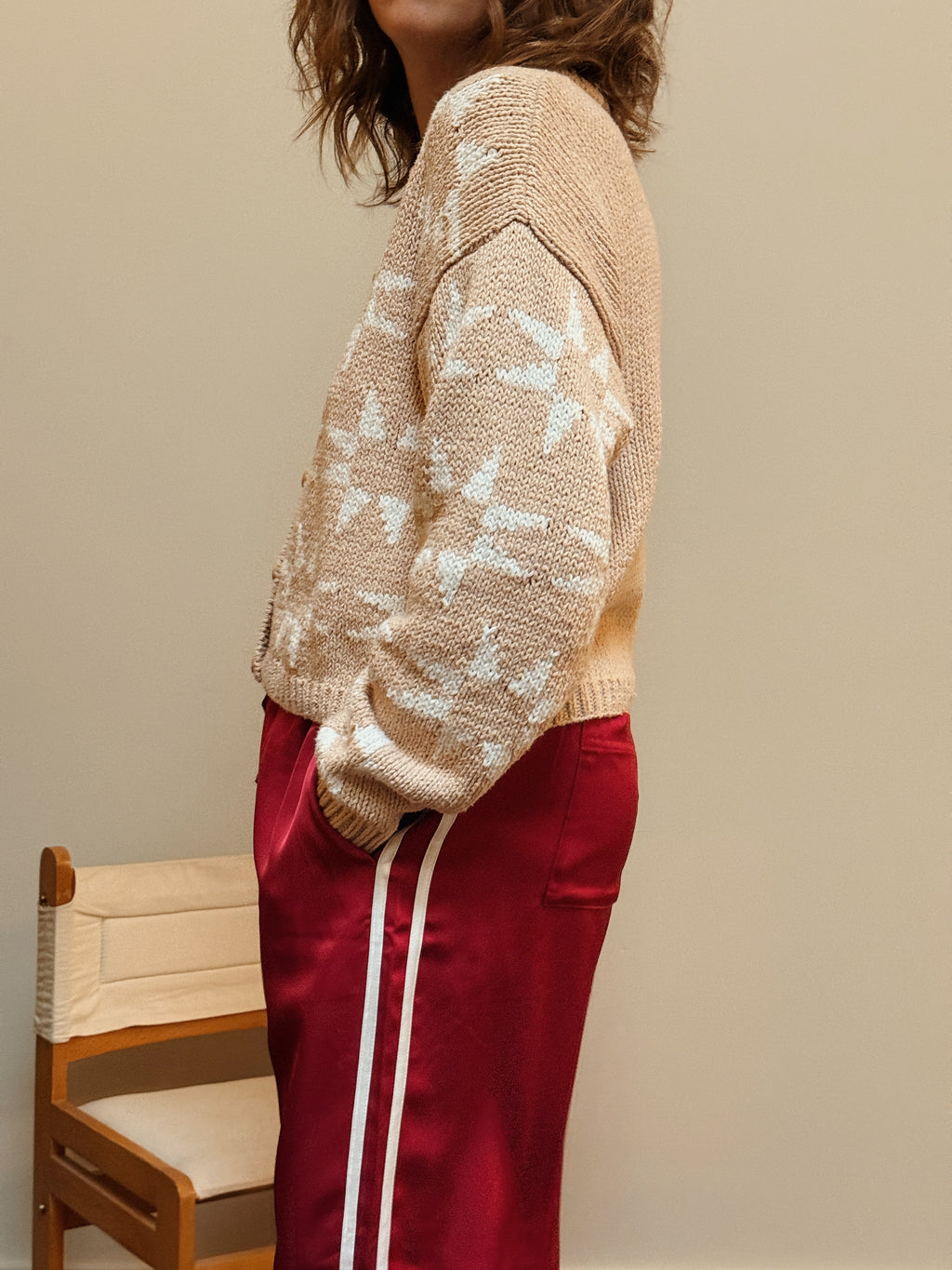 Sawtooth Cotton Cardigan