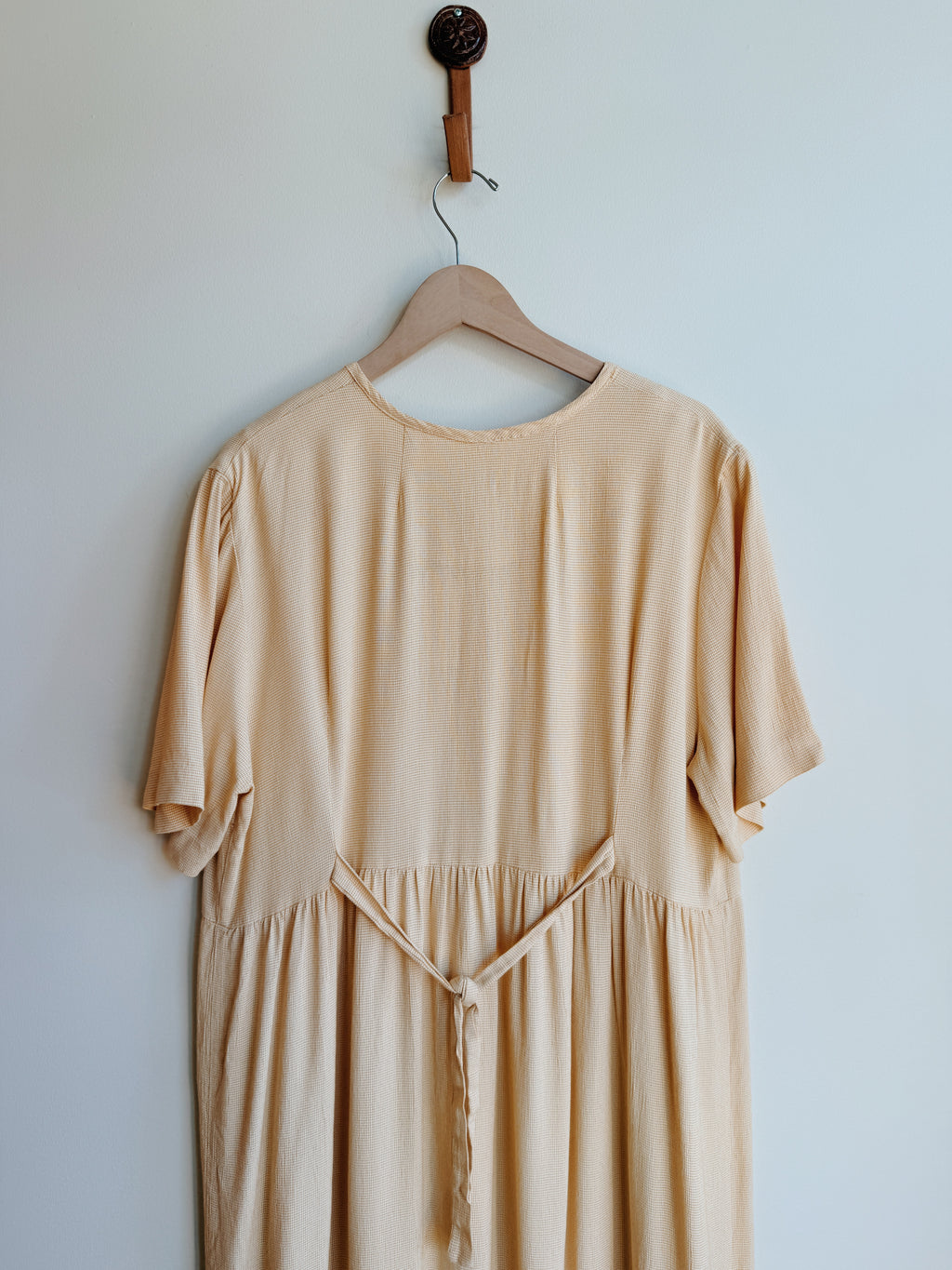 Yellow Floral Pocket Dress