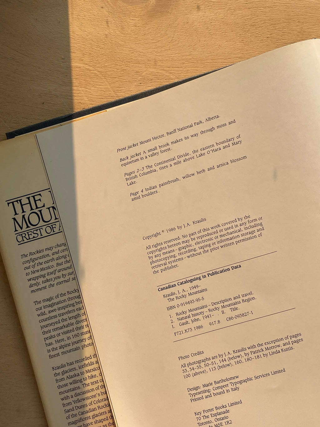 The Rocky Mountains Hardcover Book