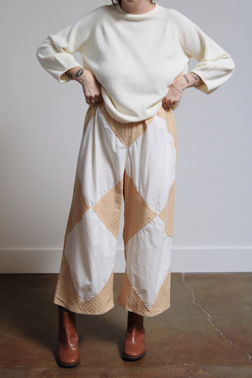 Archive Craft Diamond Pants - Textured Gingham