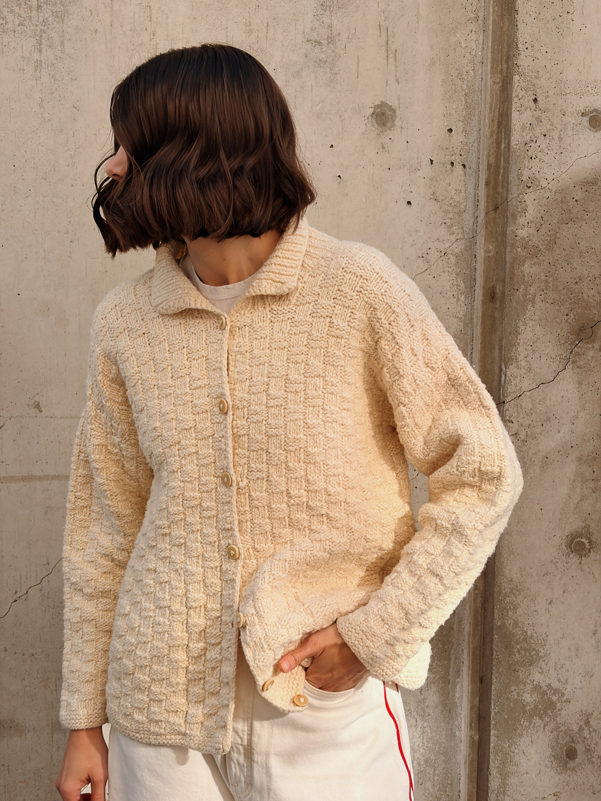 Basketweave Cardi