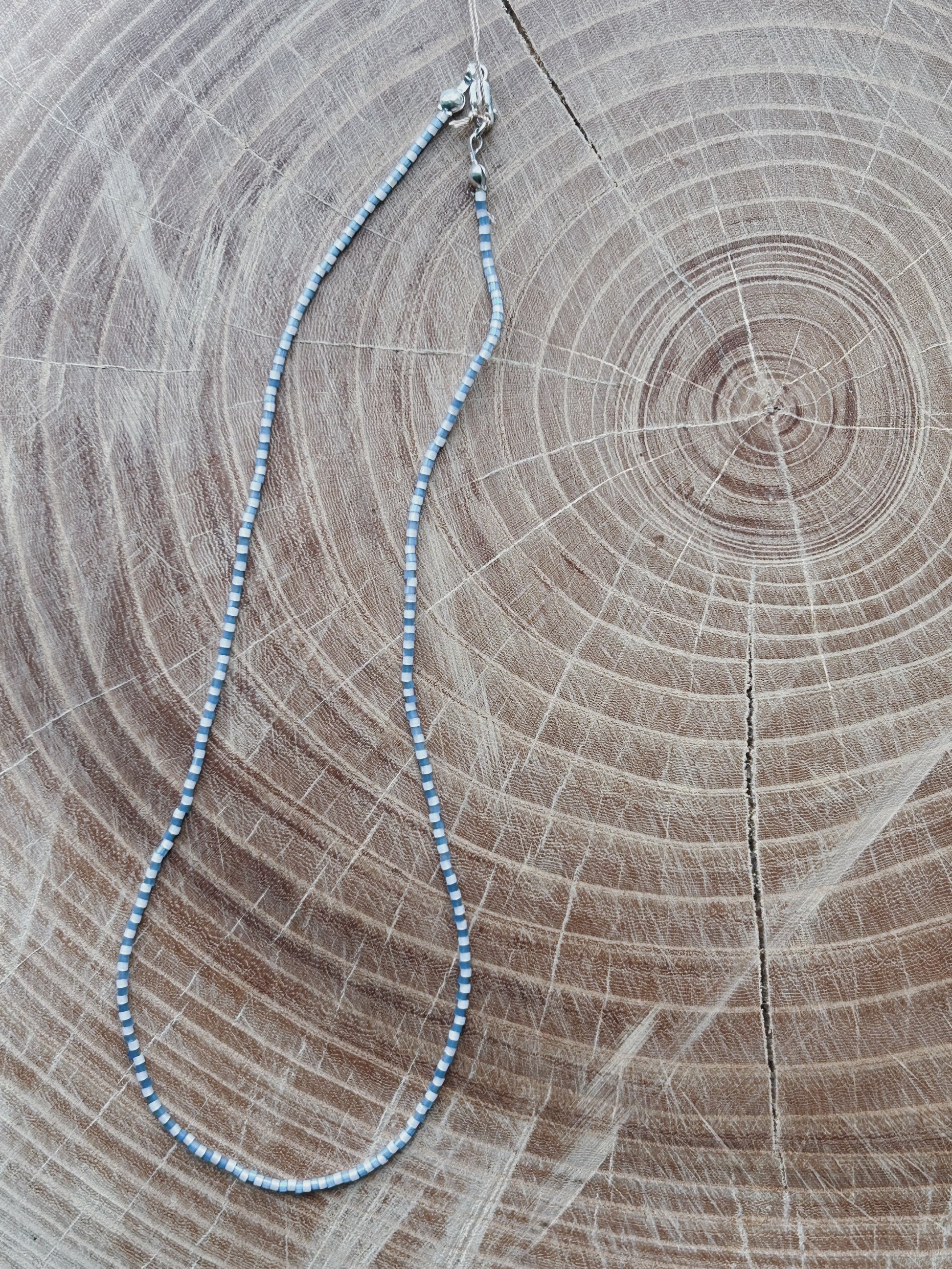 Blue Glass Bead Necklaces