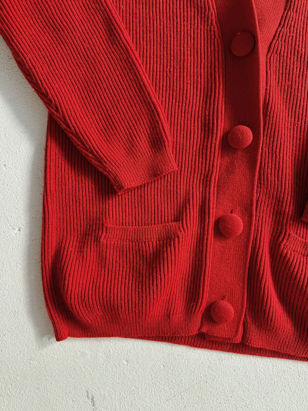 Ribbed Knit Grandpa Cardigan