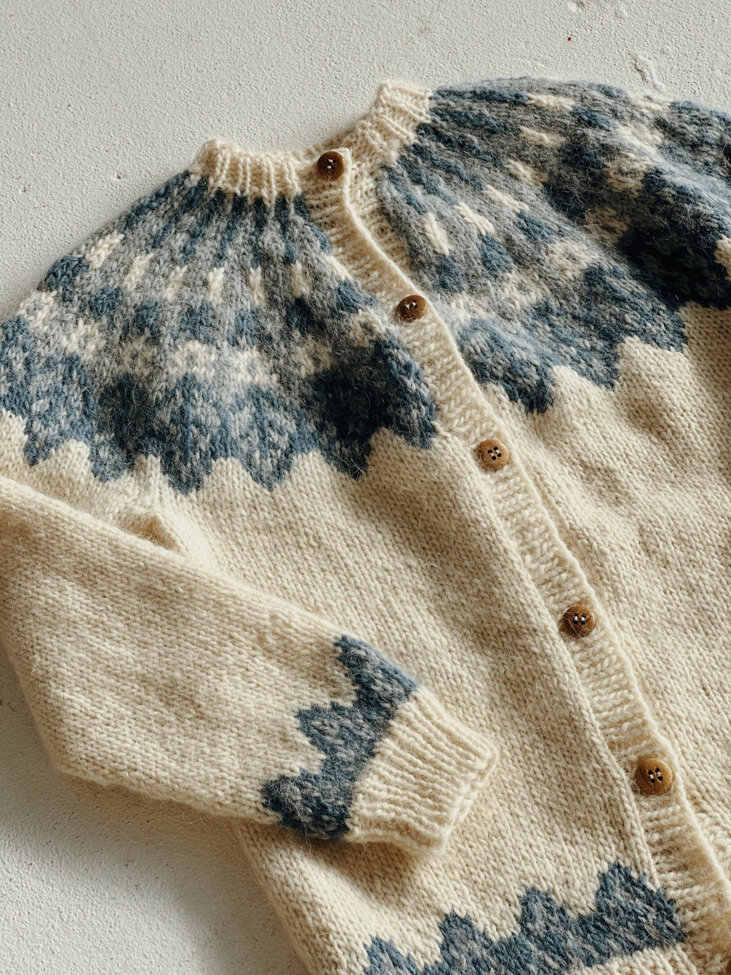 Handknit Fairisle Cardigan