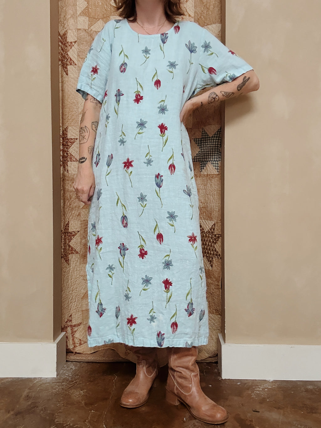 Floral Linen Maxi