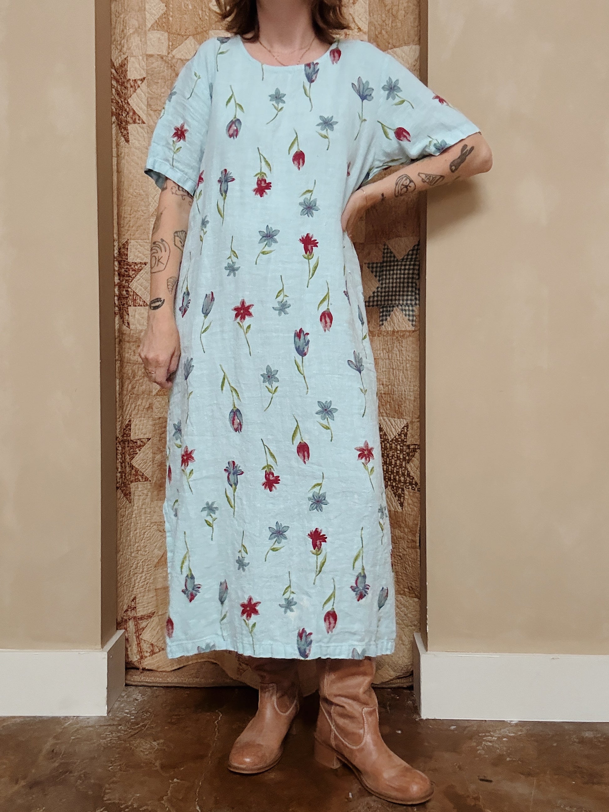 Floral Linen Maxi