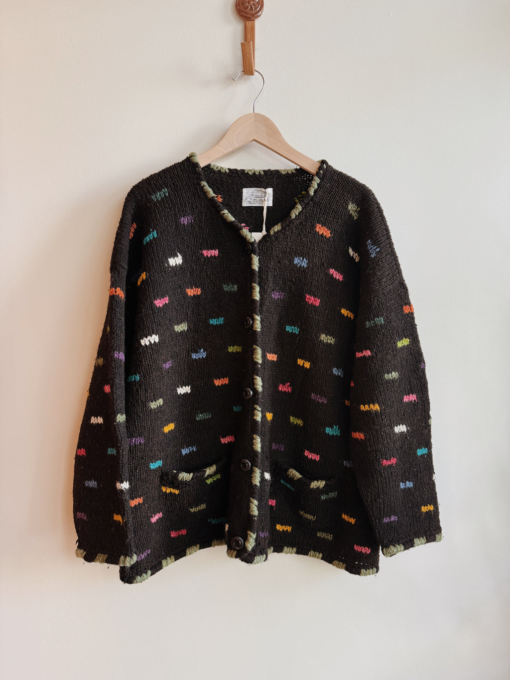 Black Confetti Cardi