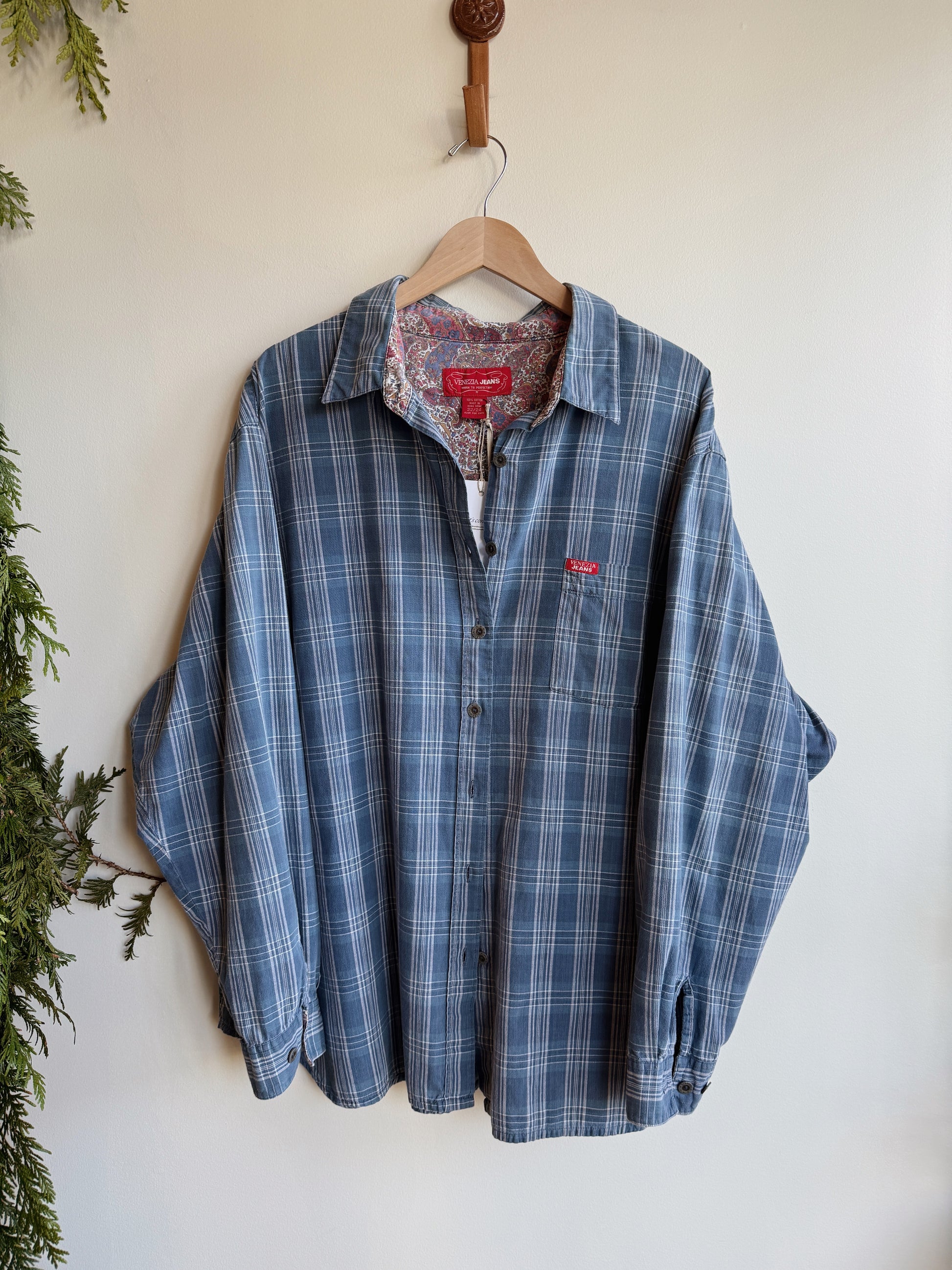 Blue Plaid Buttondown