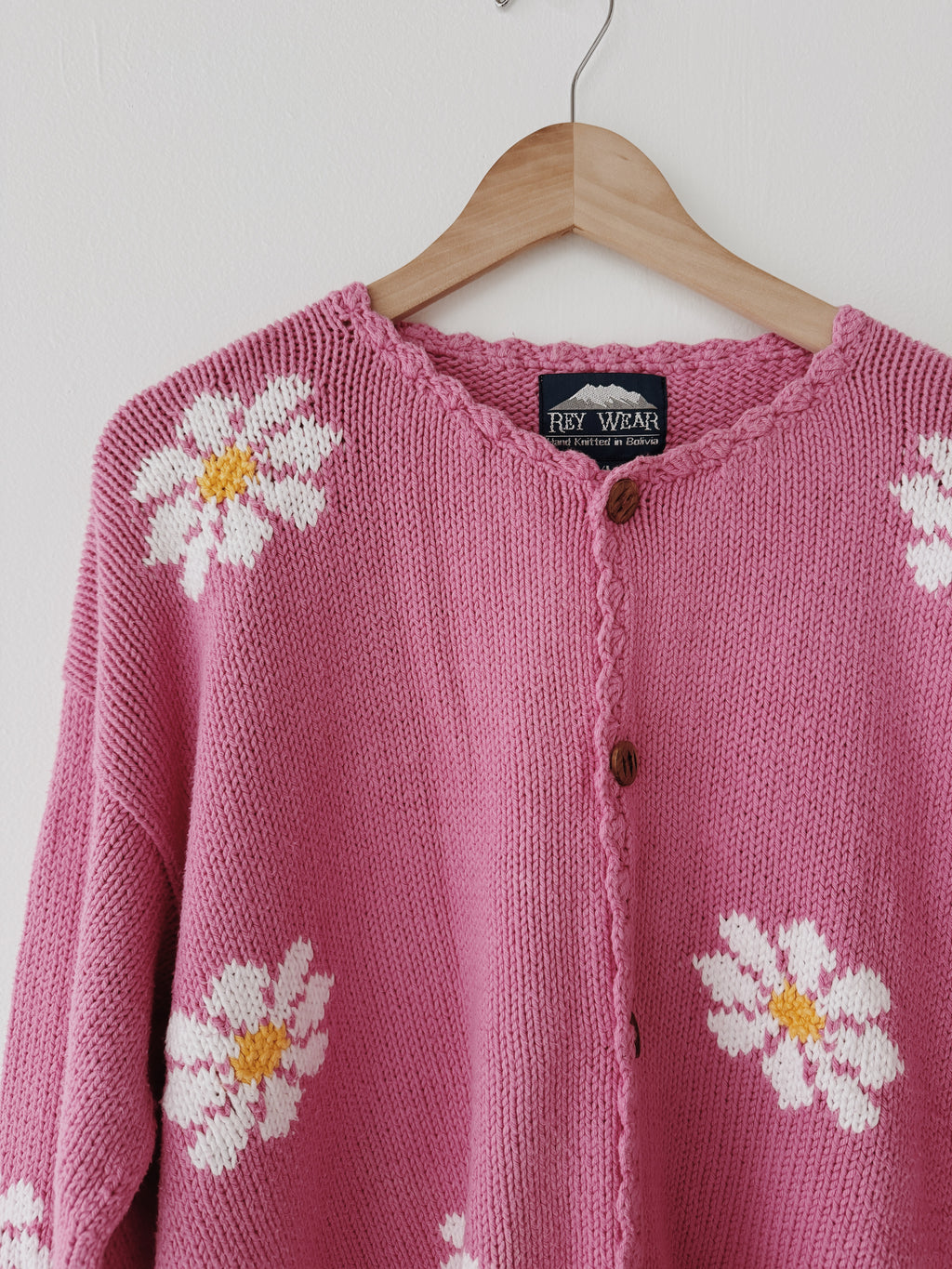 Pink Daisy Cotton Cardi