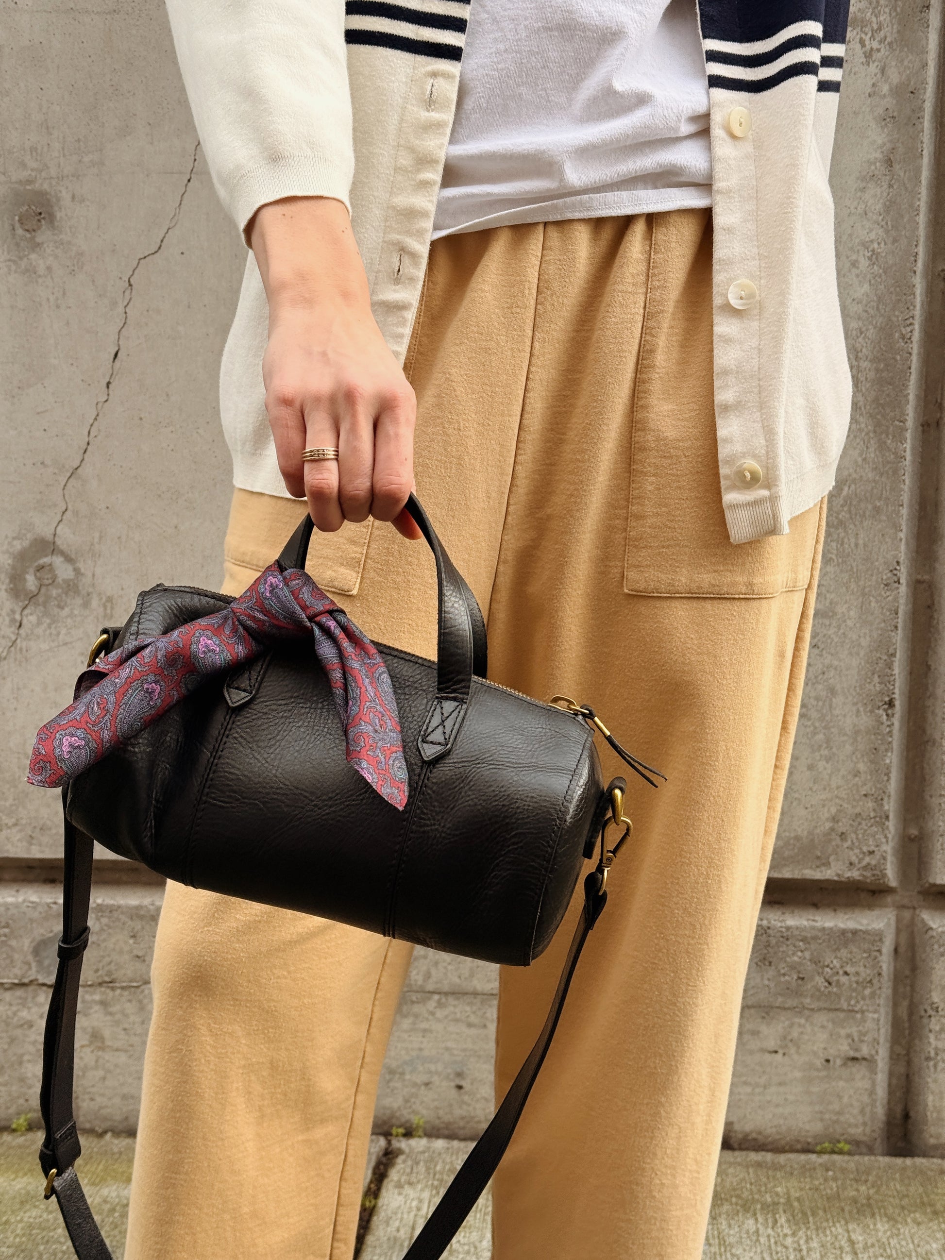 Black Leather Barrel