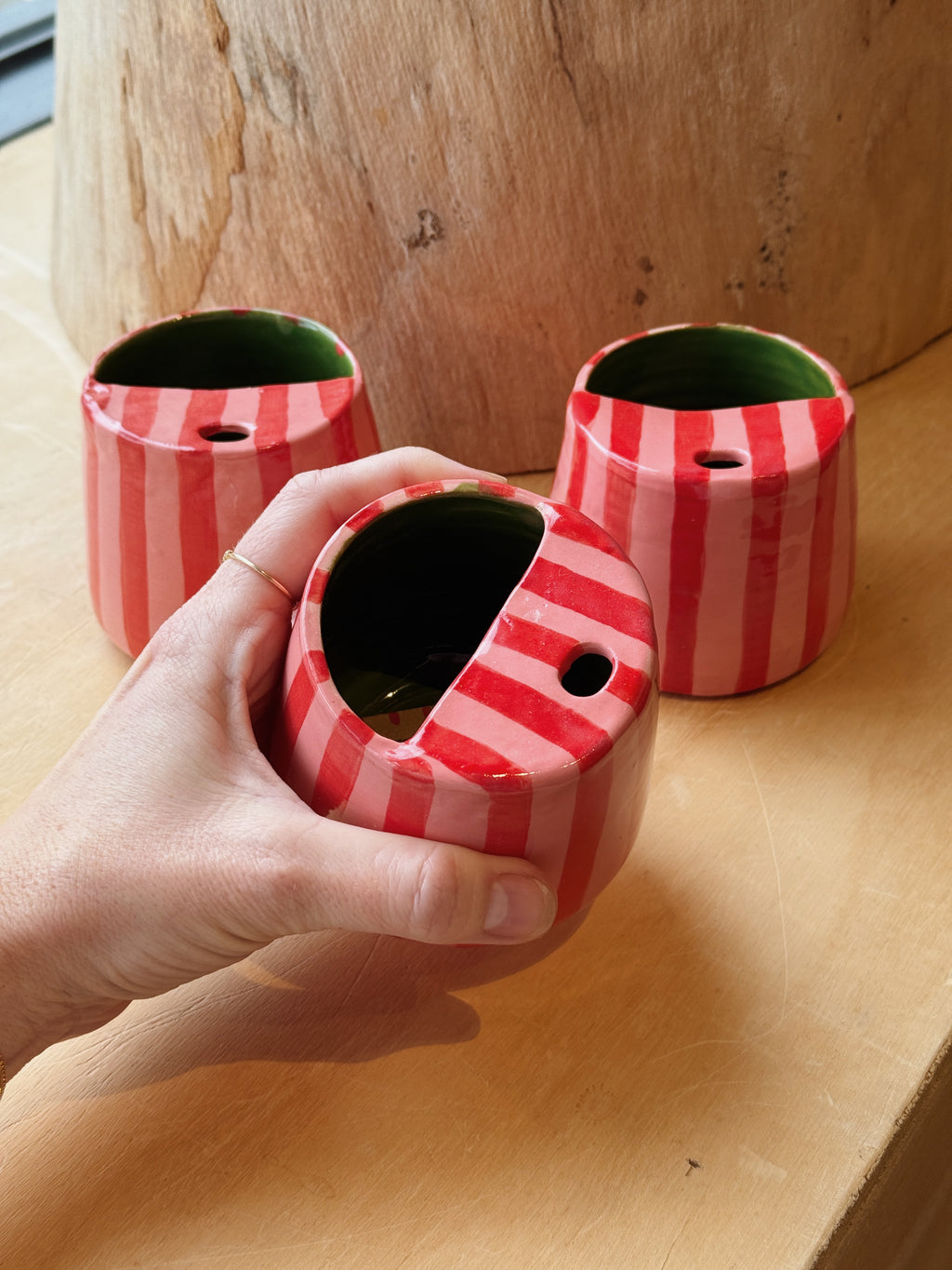 Striped Sippy Mug
