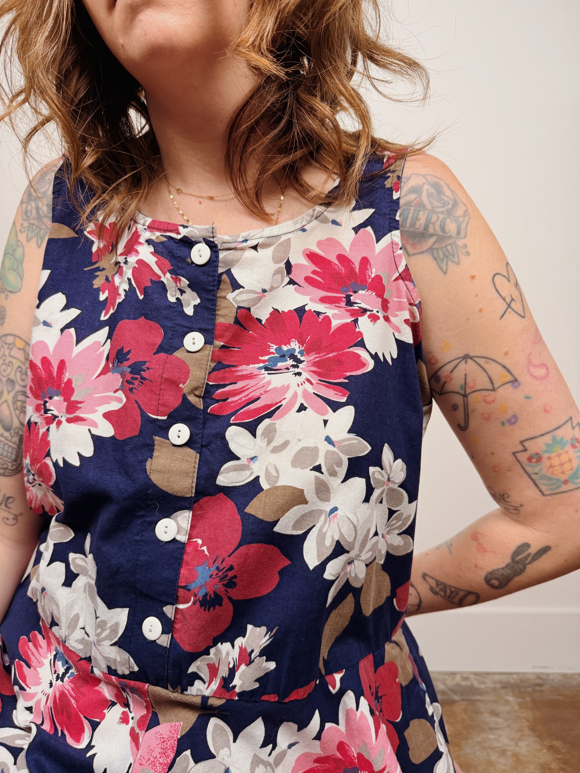 Woven Floral Dress