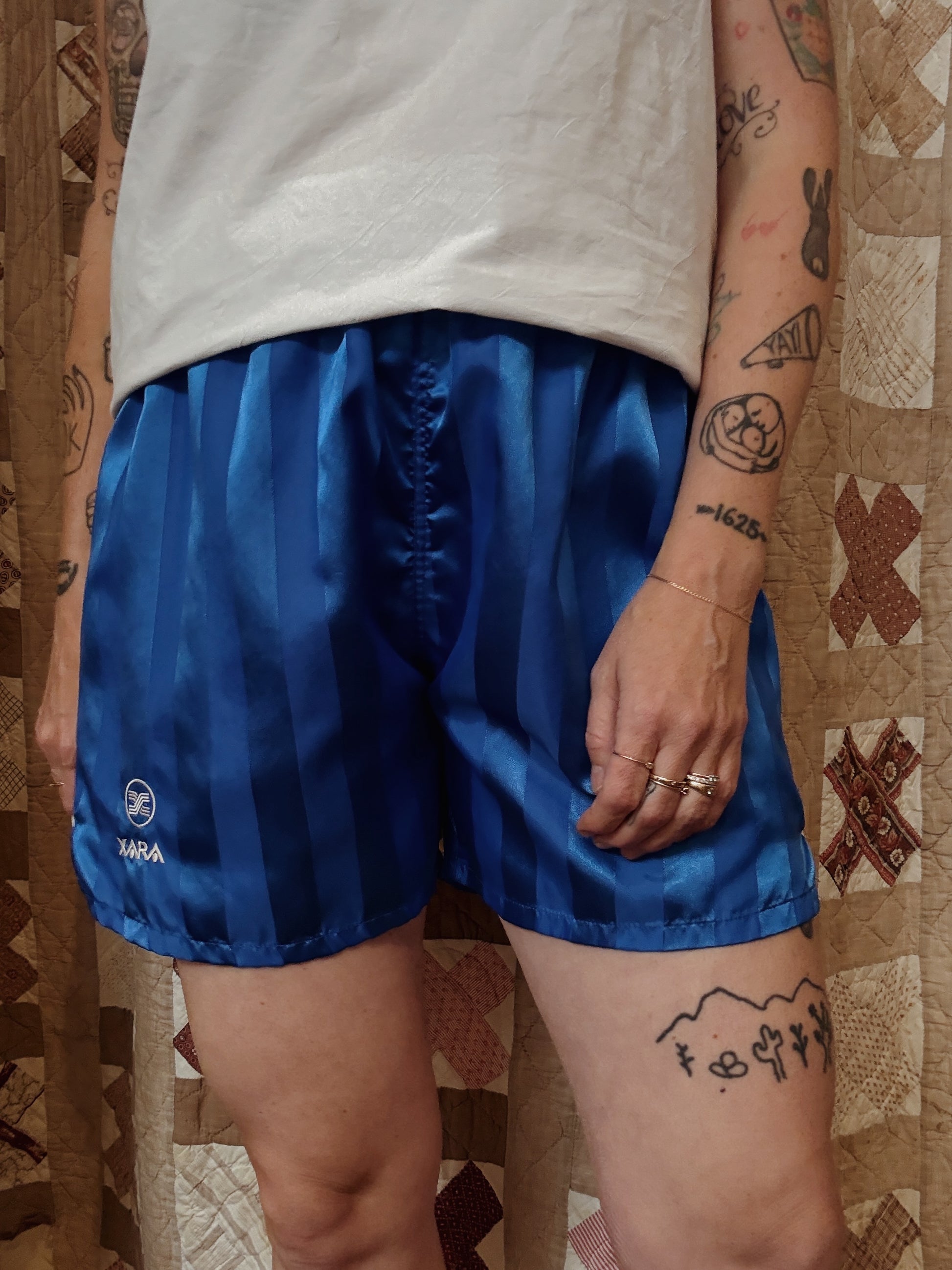 Blue Stripe Shorts