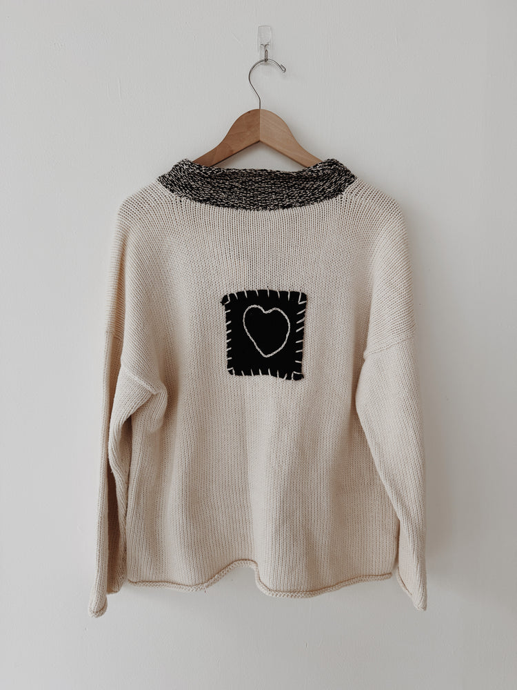 Heart Patch Cardigan