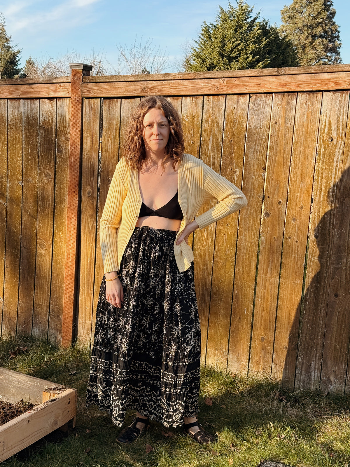Cotton Crinkle Skirt