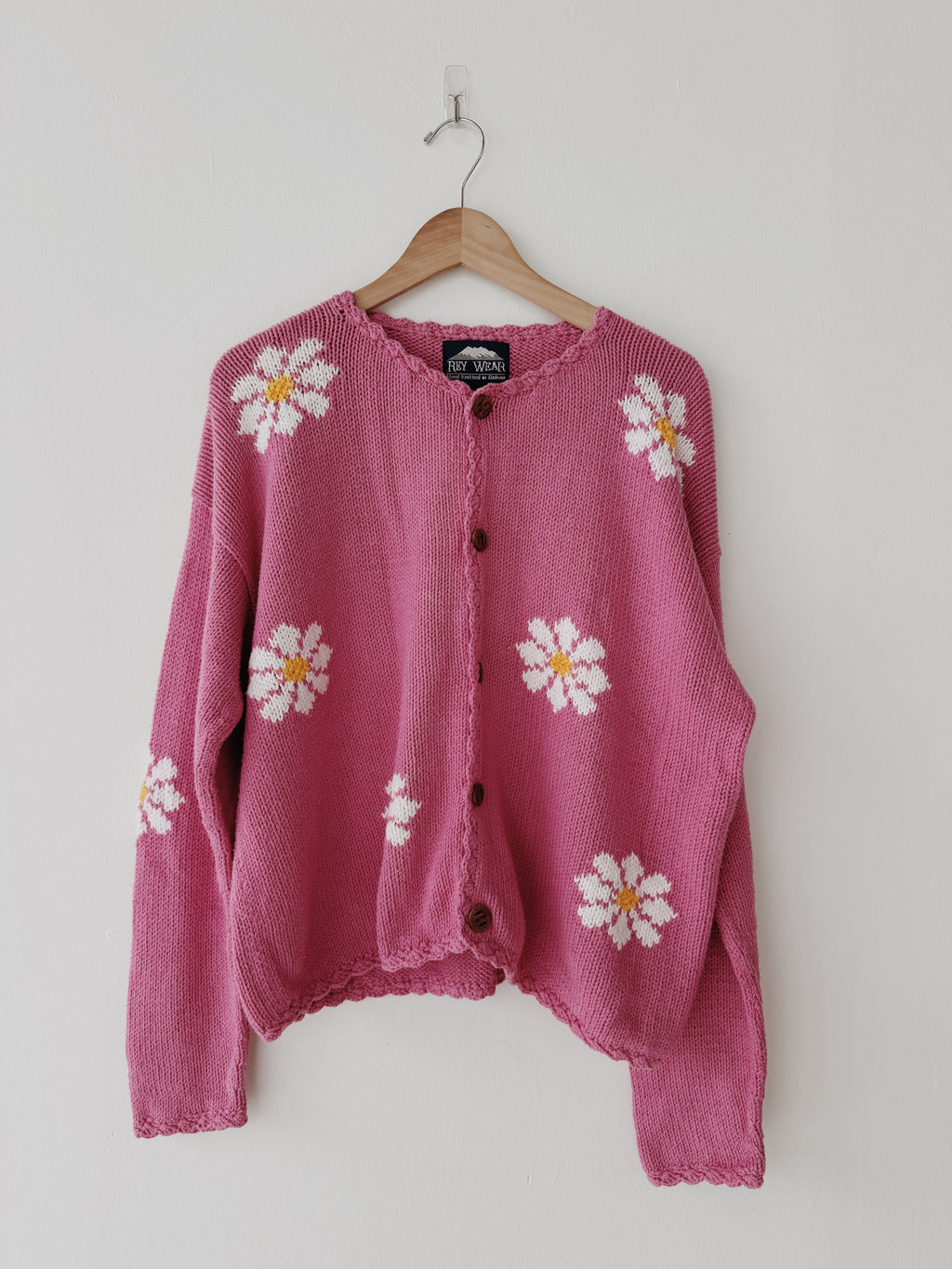 Pink Daisy Cotton Cardi