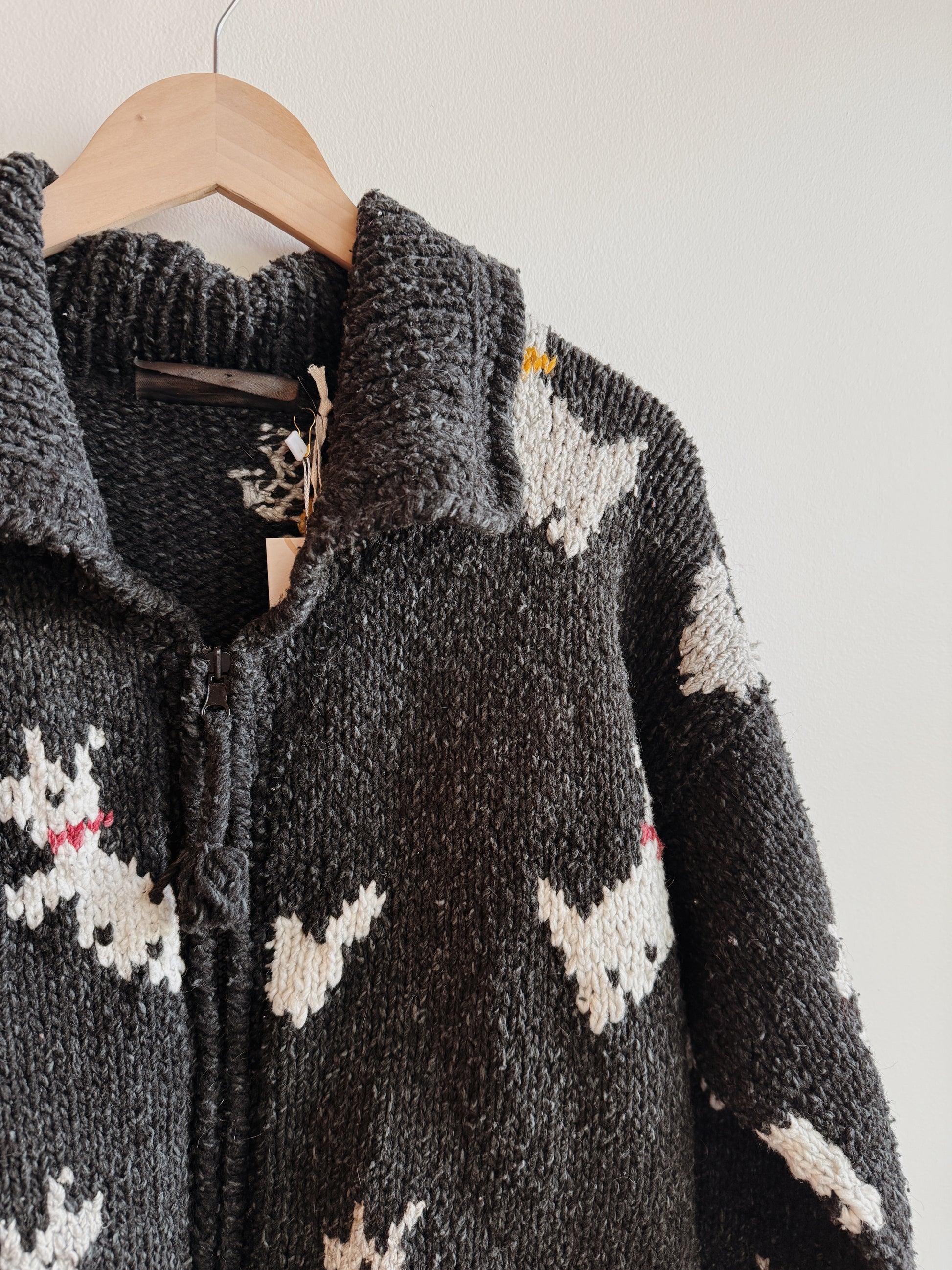 Scotties Zip Up Wool Cardi