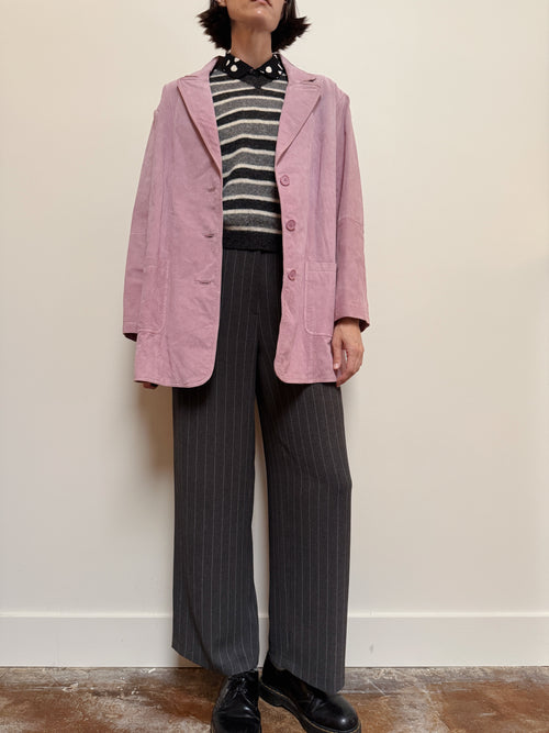 Lavender Suede Blazer