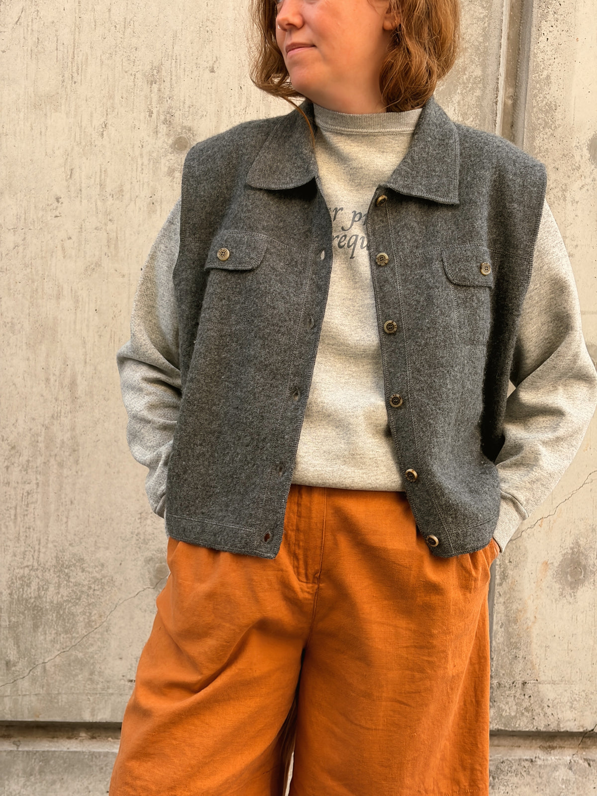 Boiled Wool Vest