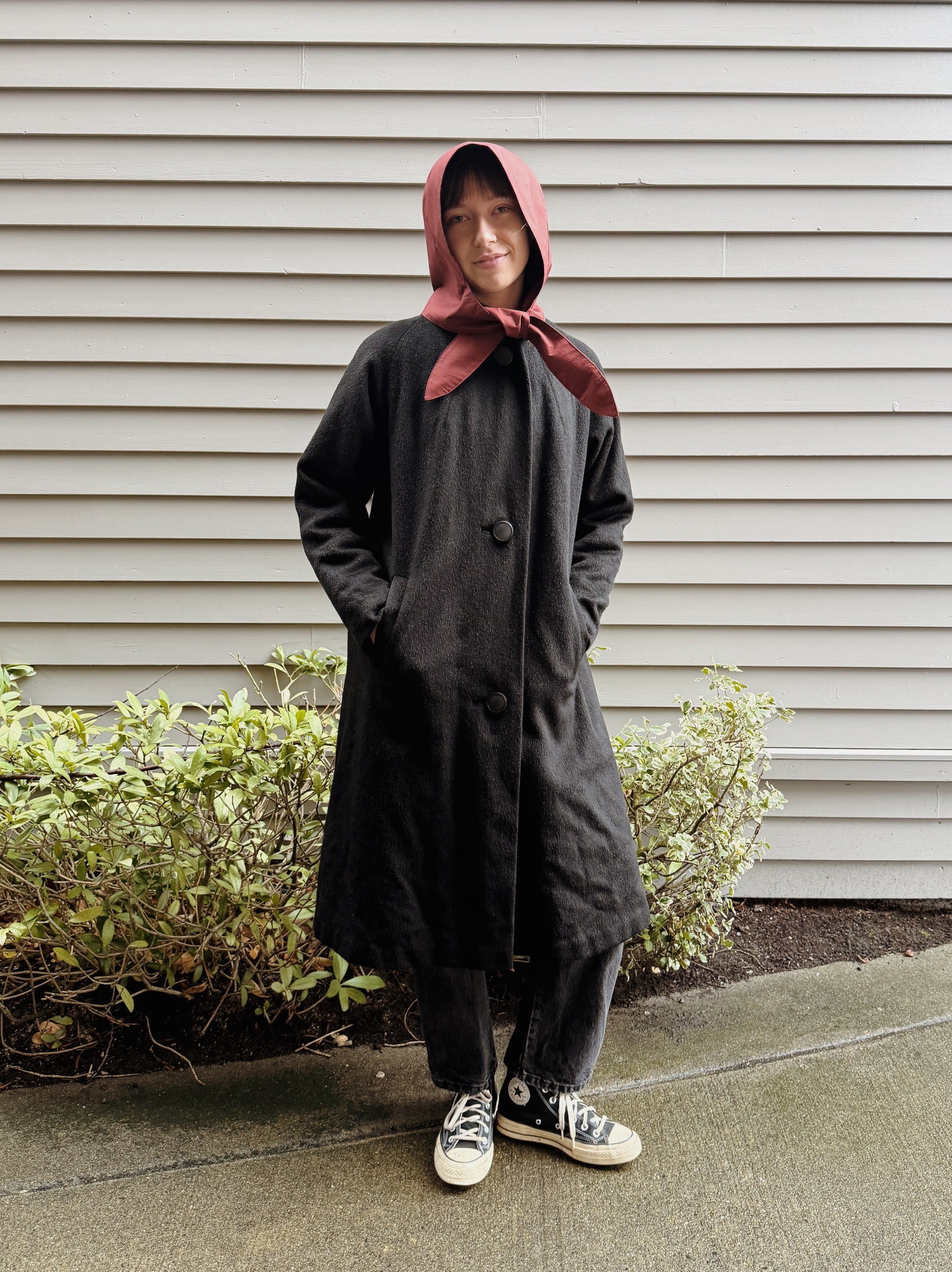 Cashmere Collarless Coat