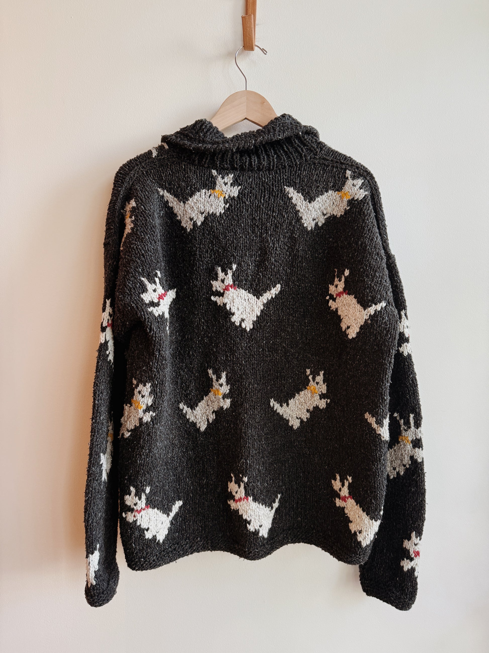 Scotties Zip Up Wool Cardi