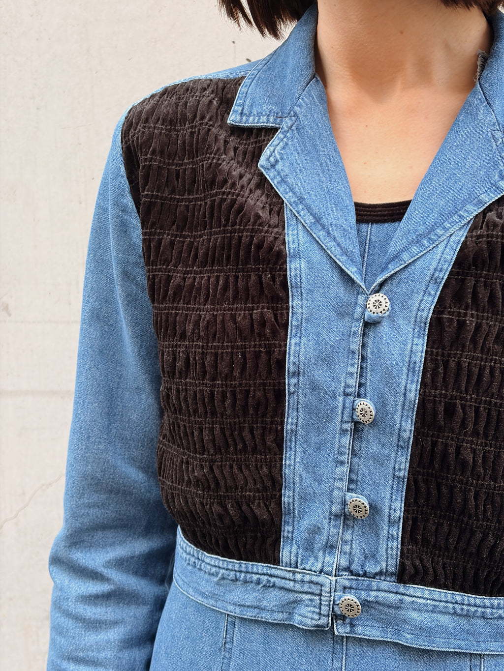 Velvet + Denim Jacket