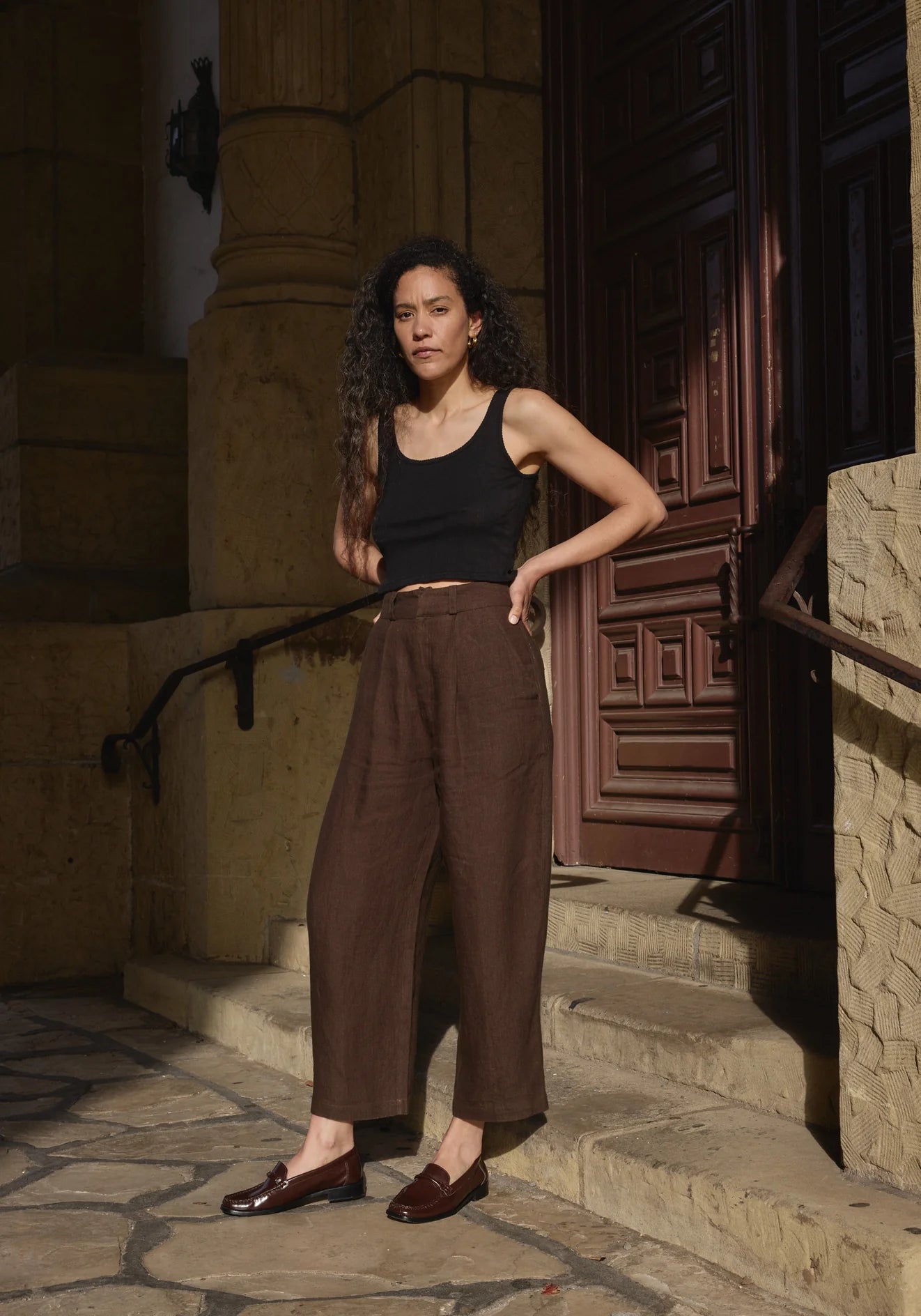 Crop Scoop Pointelle Cami