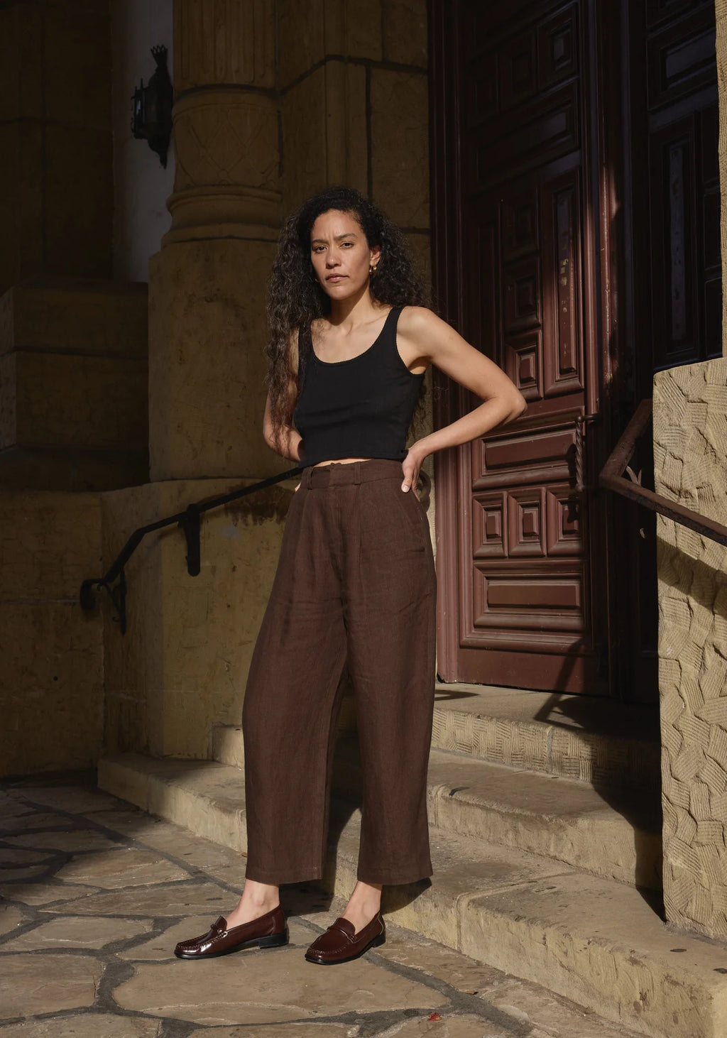 Crop Scoop Pointelle Cami