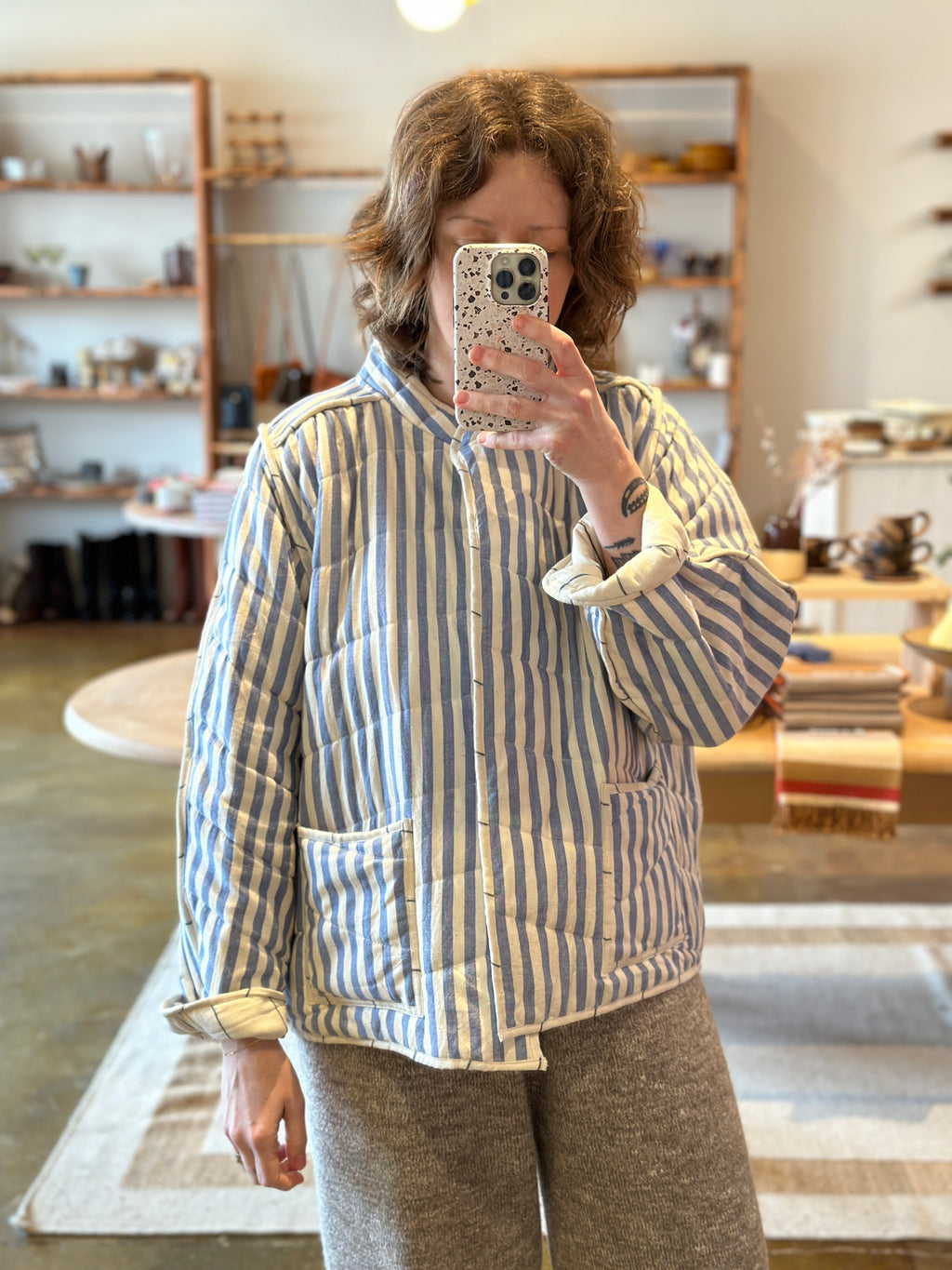 Organic Cotton Stripe Jacket