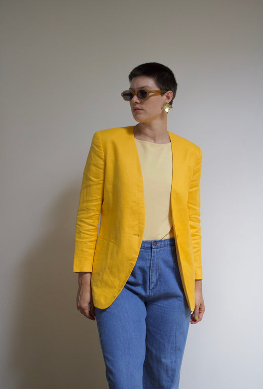 Citrus Linen Blazer