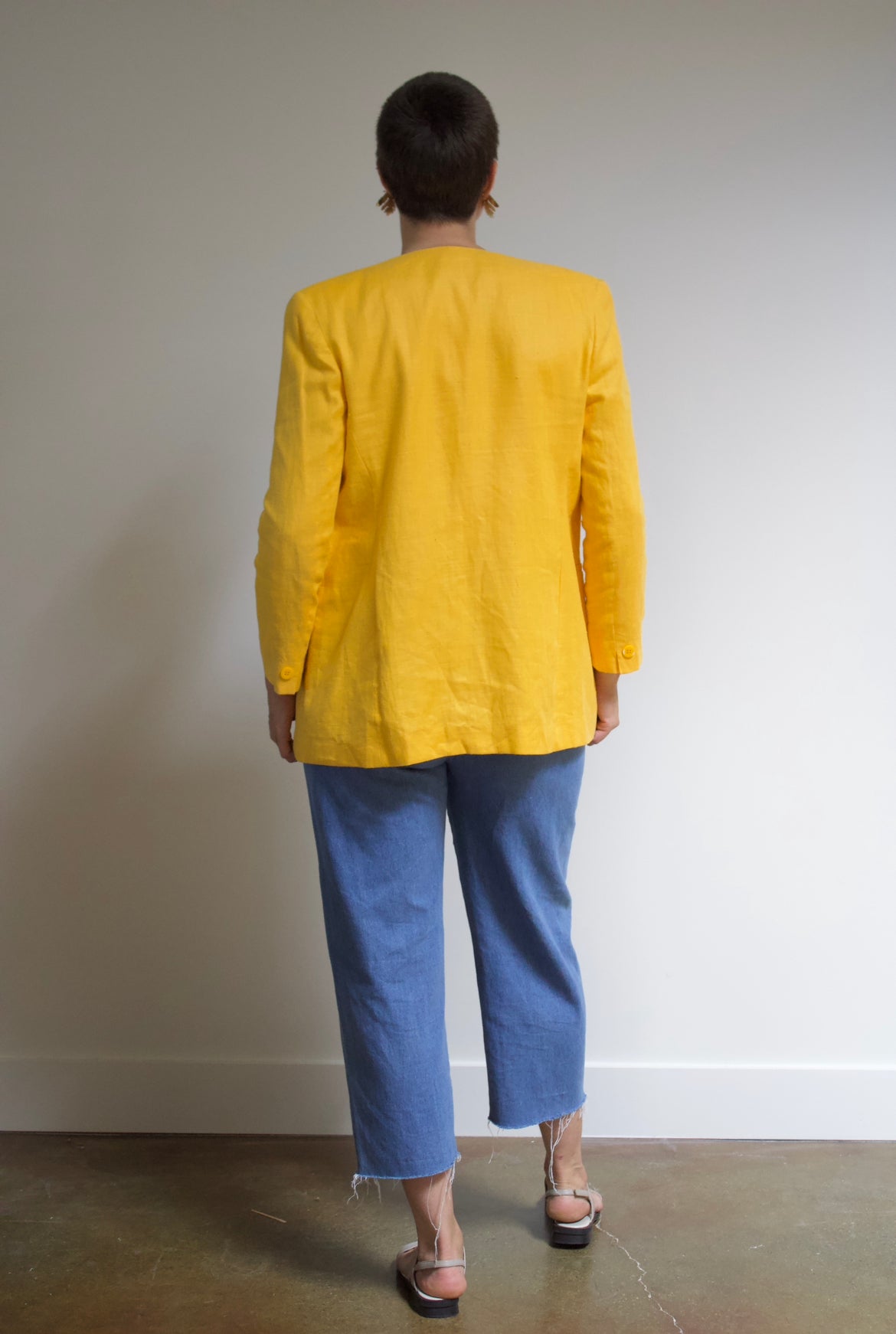 Citrus Linen Blazer