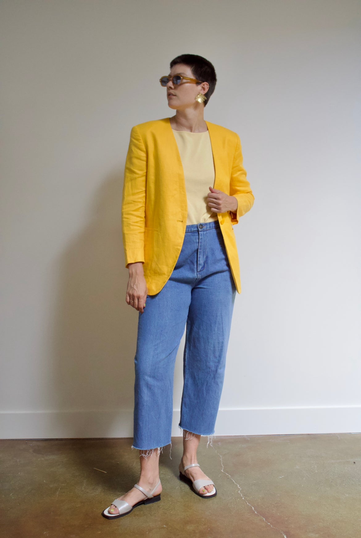 Citrus Linen Blazer