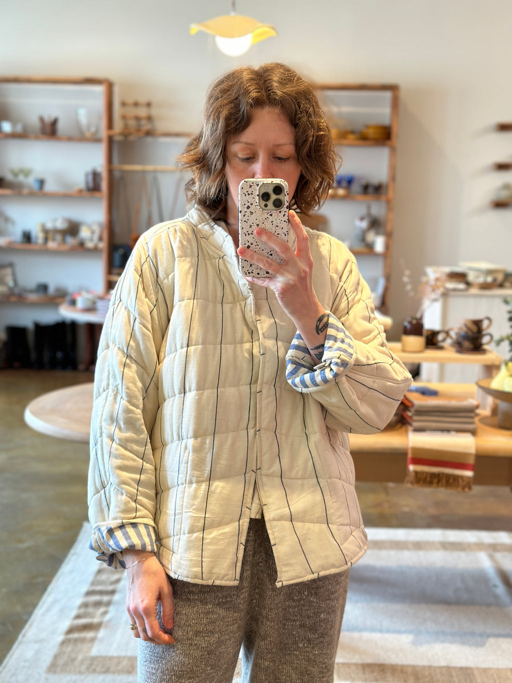 Organic Cotton Stripe Jacket