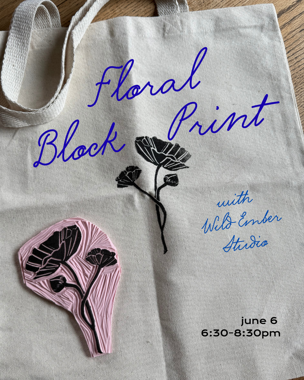 Floral Block Print Workshop w/ Wild Ember - 6/6