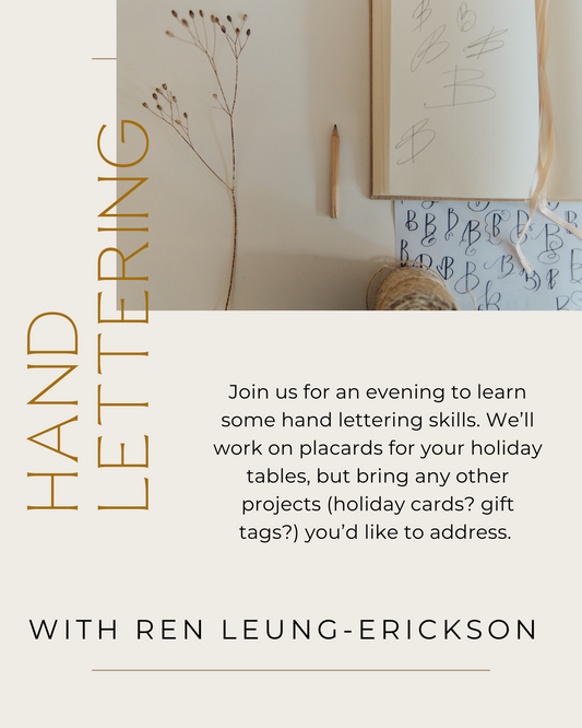 Handlettering Class 12/14