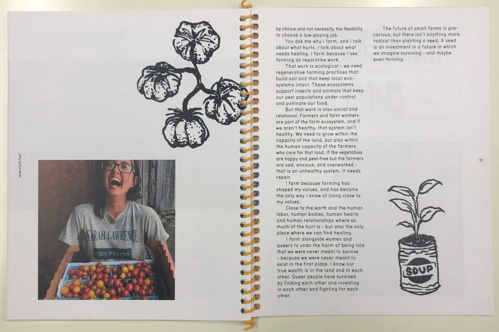 Queer Earth Food:  A Collection of Writing and Art on Food, the Earth, and Queerness.