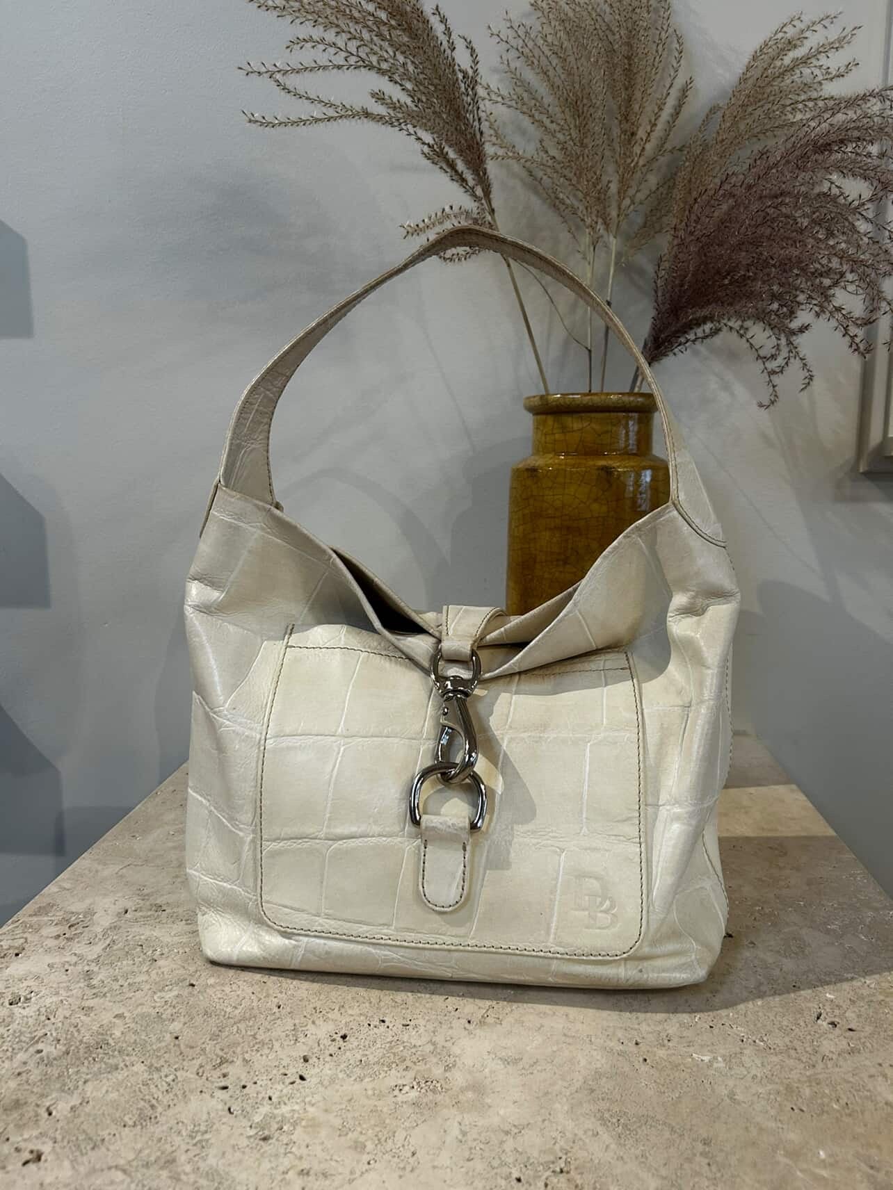 Dooney & Bourke Cream Croc Purse