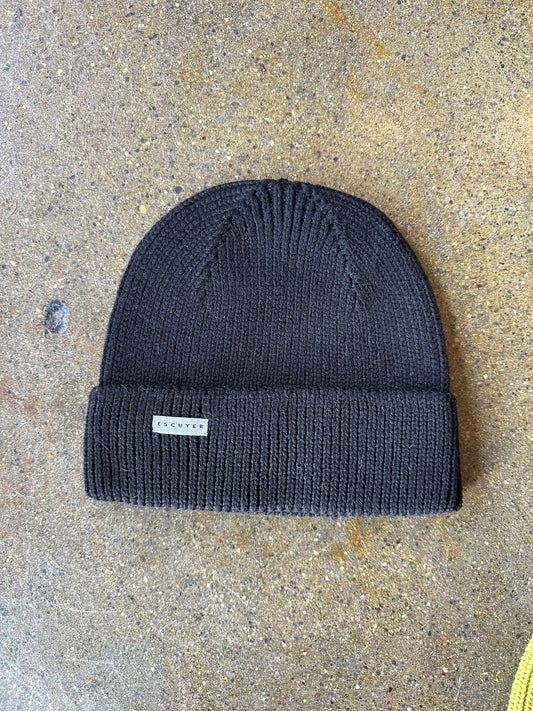 Ribbed Merino Wool Beanie