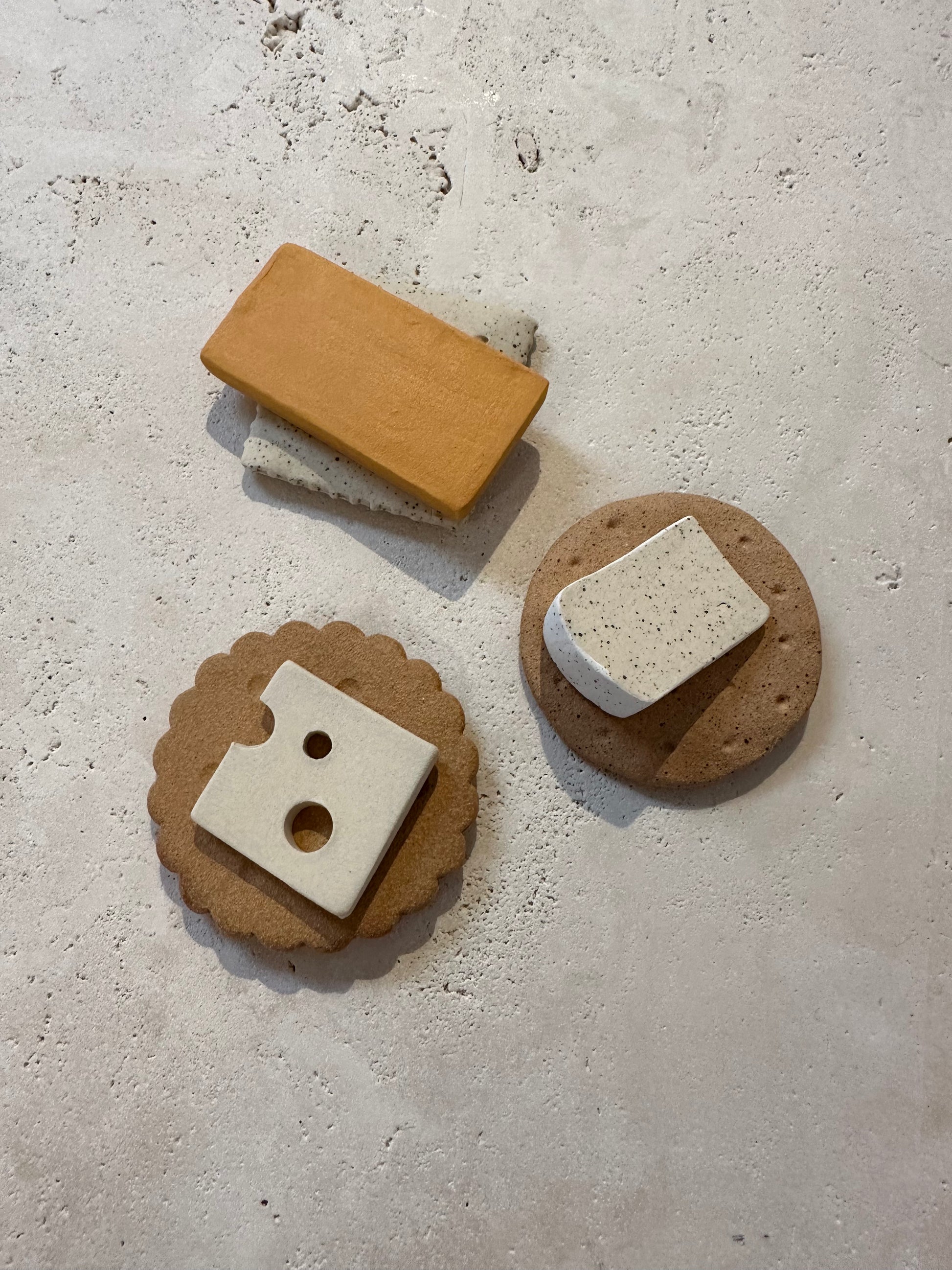 Cheese and Cracker Magnets