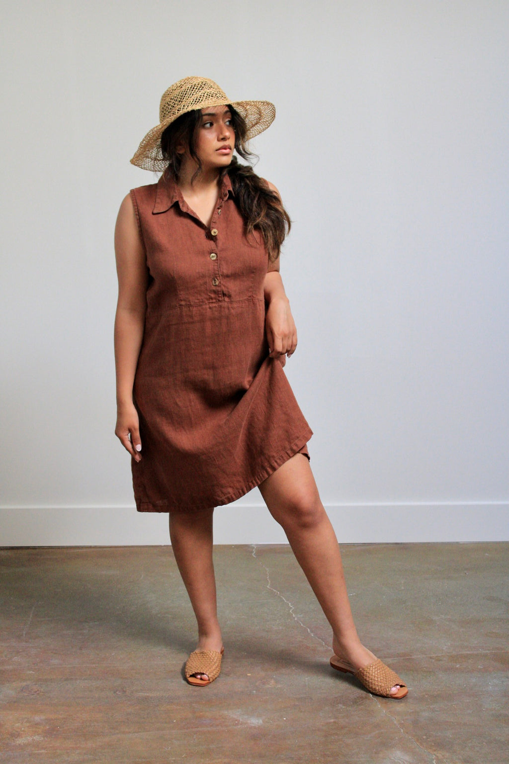 Open Weave Wide Brim Sunhat