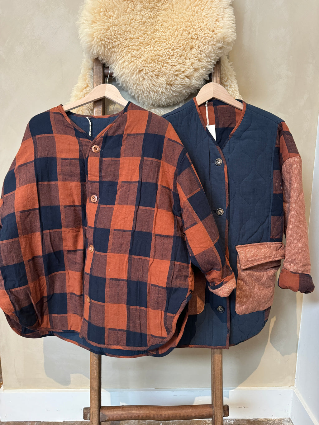 Reversible Patched Jacket