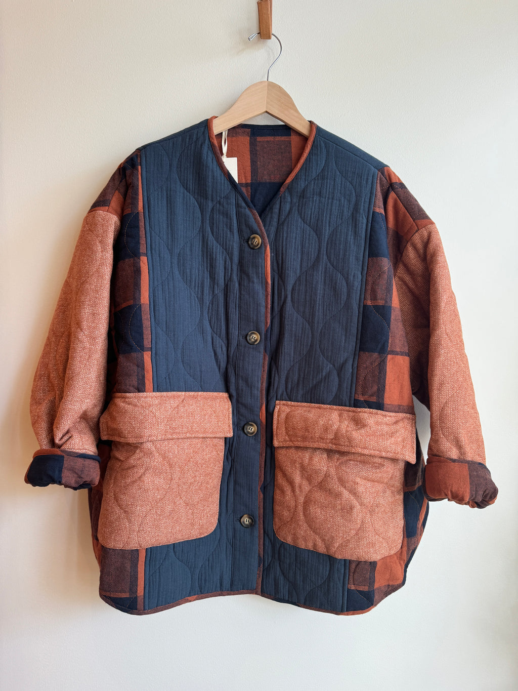 Reversible Patched Jacket
