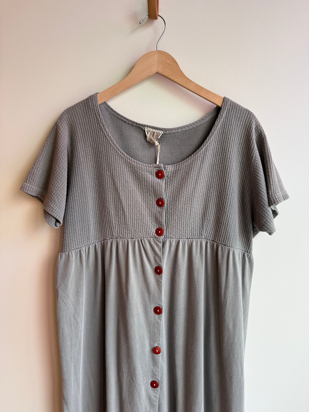 Ribbed Babydoll Midi