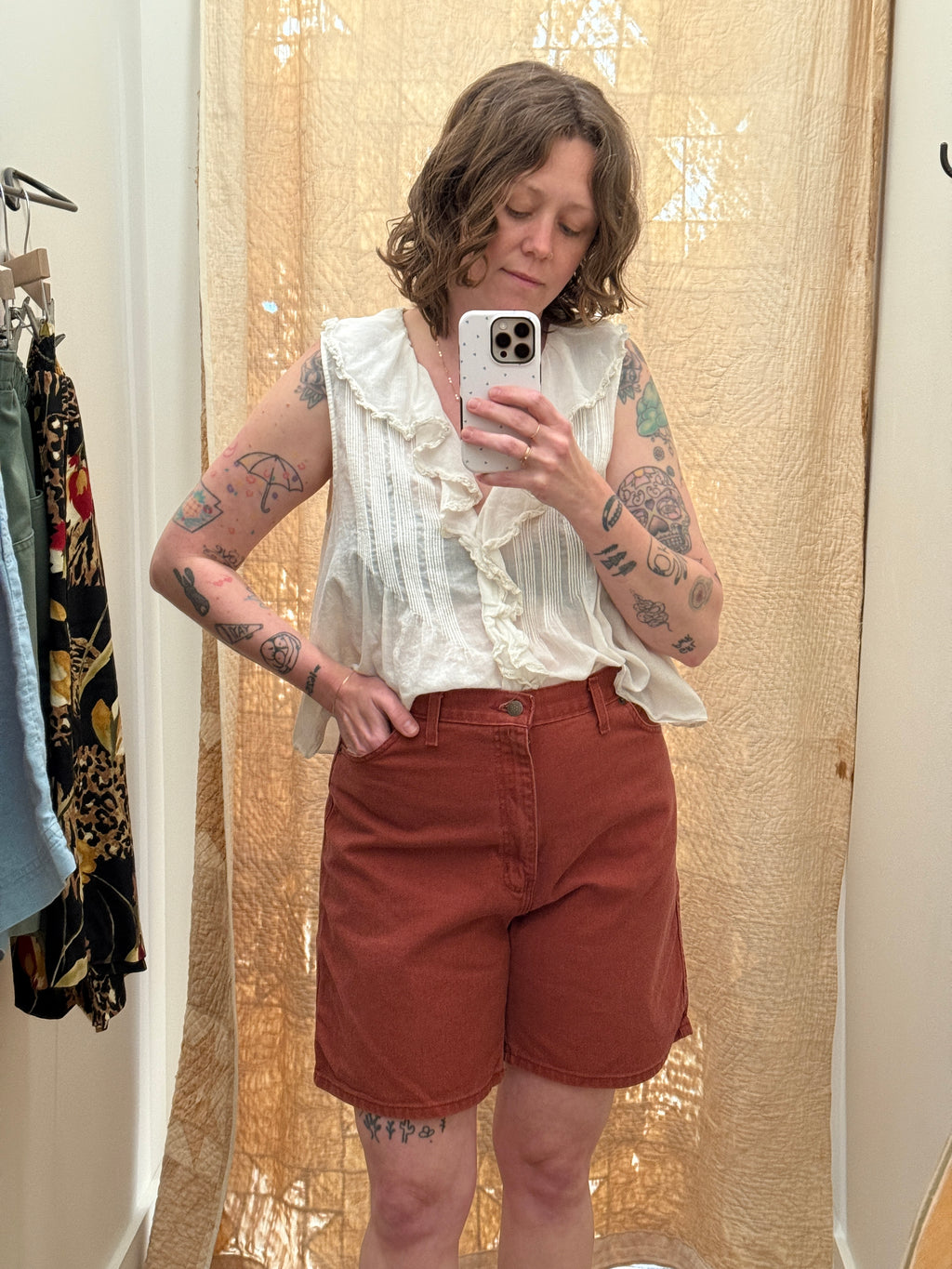 Brick Denim Shorts