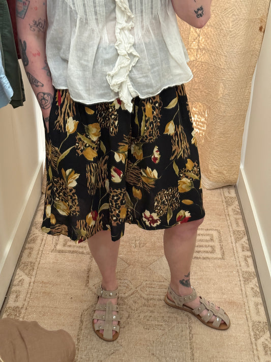 Floral Long Shorts