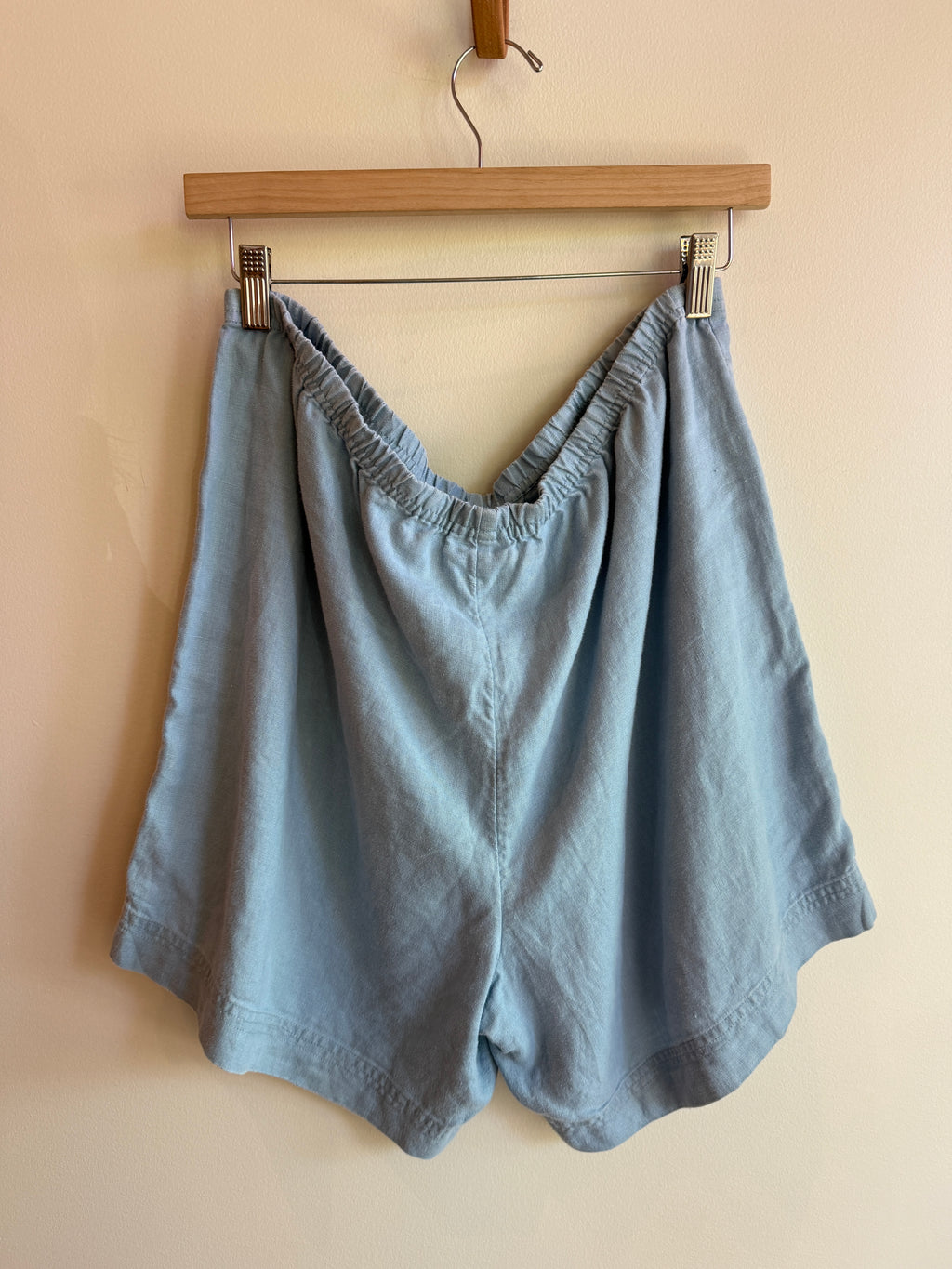Sky Blue Linen Shorts