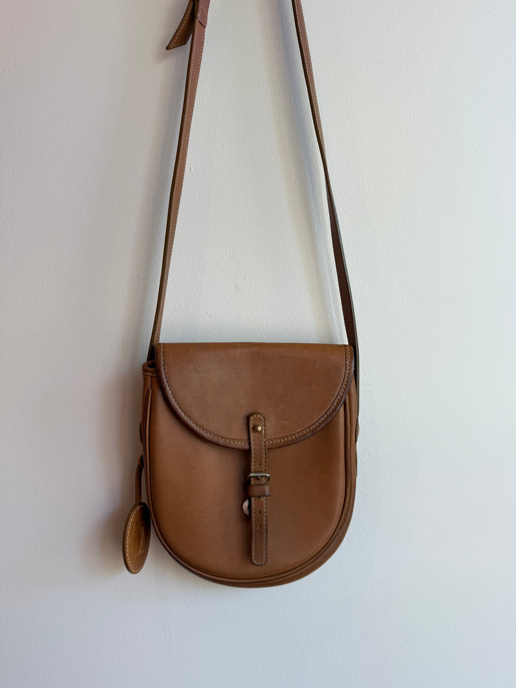 Parisian Brown Leather Satchel