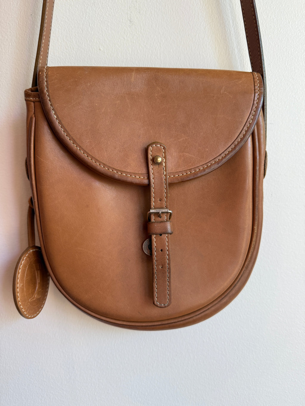 Parisian Brown Leather Satchel